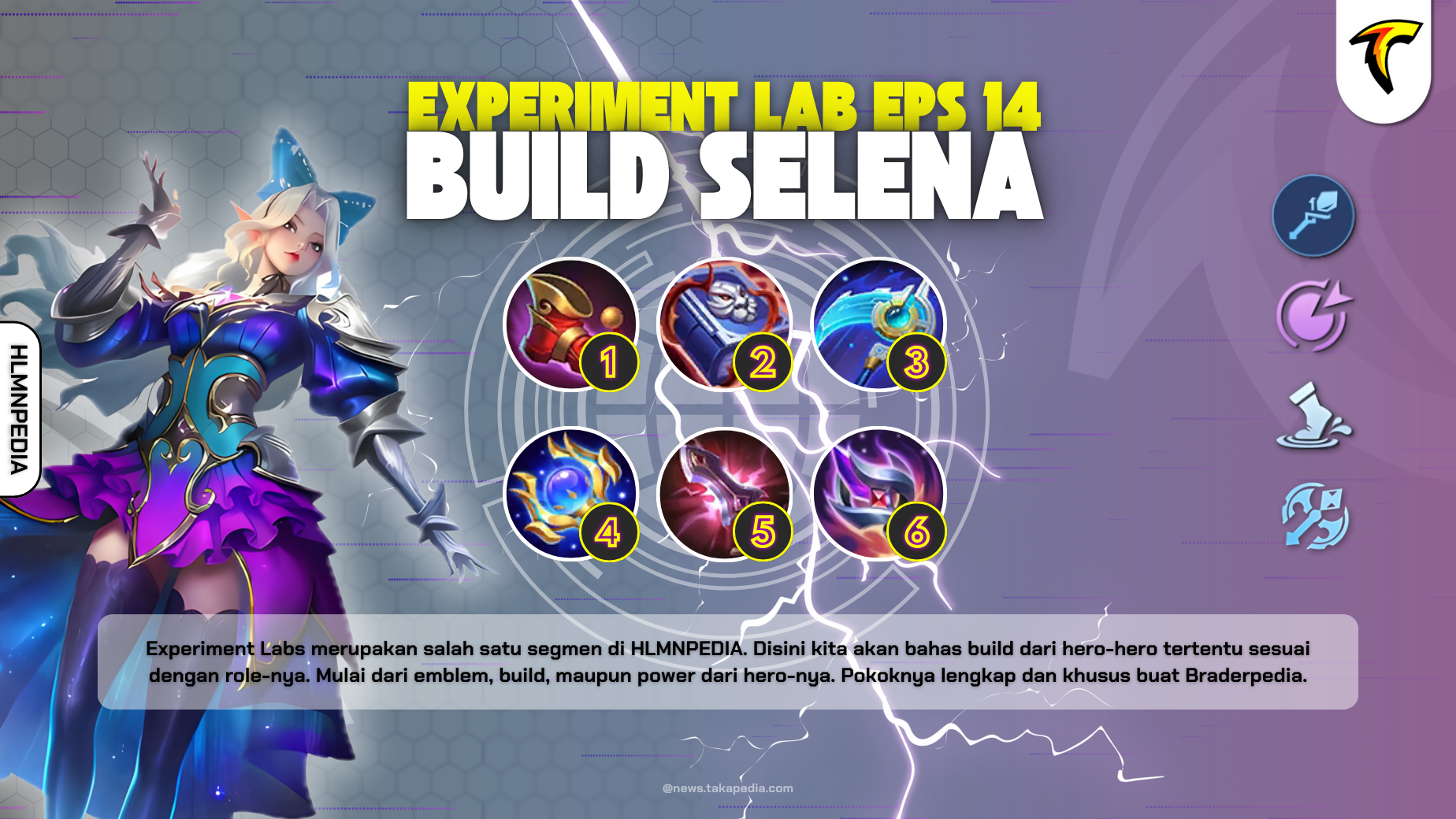 Cobain Build Selena Ini di Mid Lane! Damage-nya Sakit - Experiment Labs Episode 14