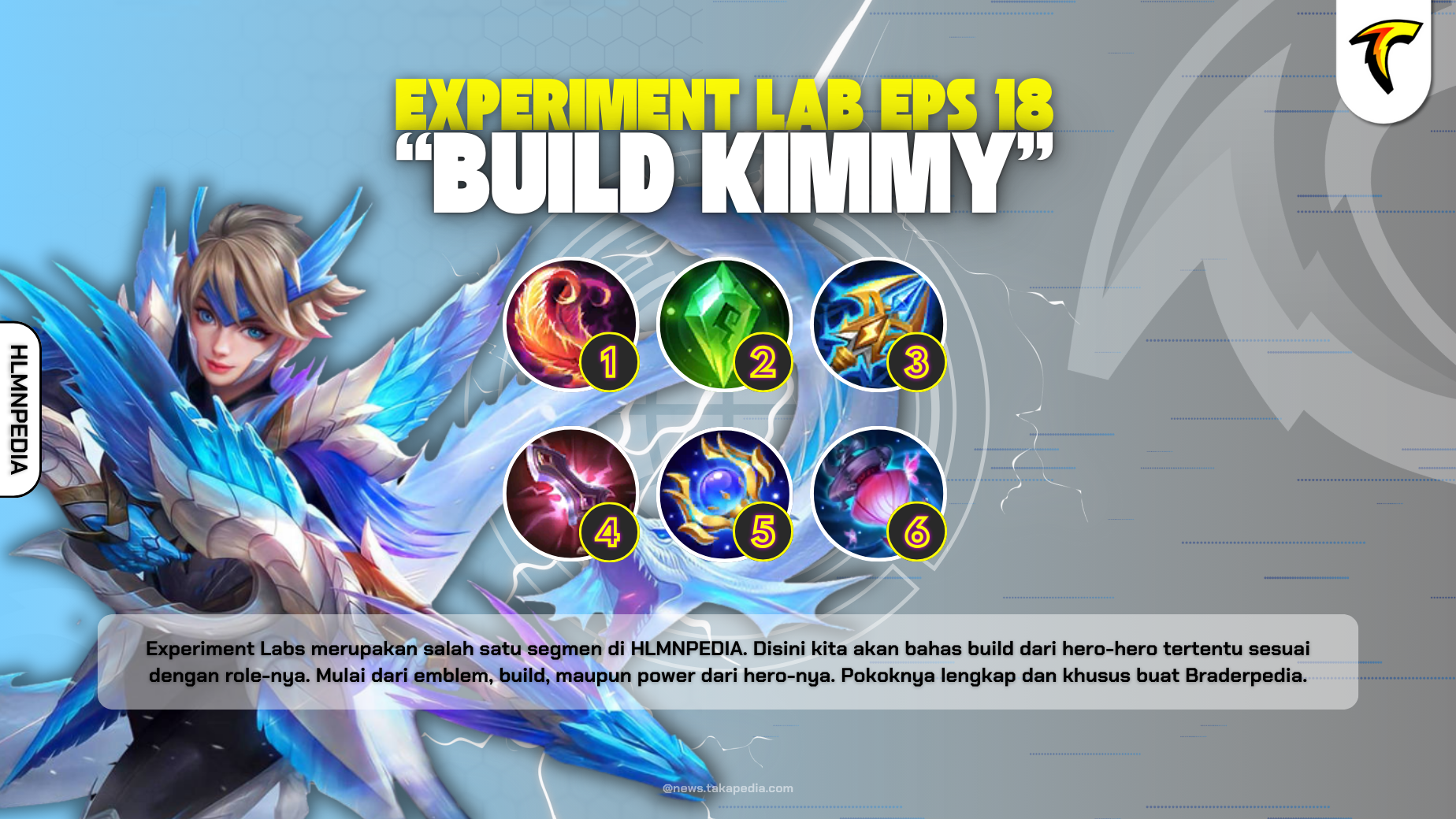 Build Kimmy Tersakit 2025 - Experiment Labs Mobile Legends Episode 18