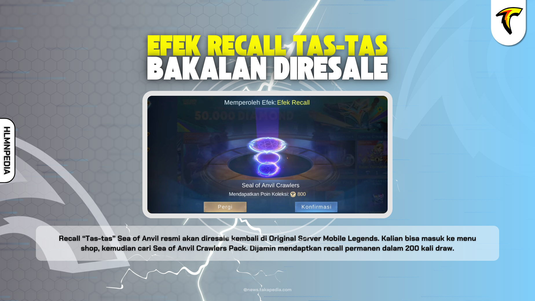 efek recall tas tas bakal dijual kembali di mobile legends - bisa dibeli pakai promo diamond kuning