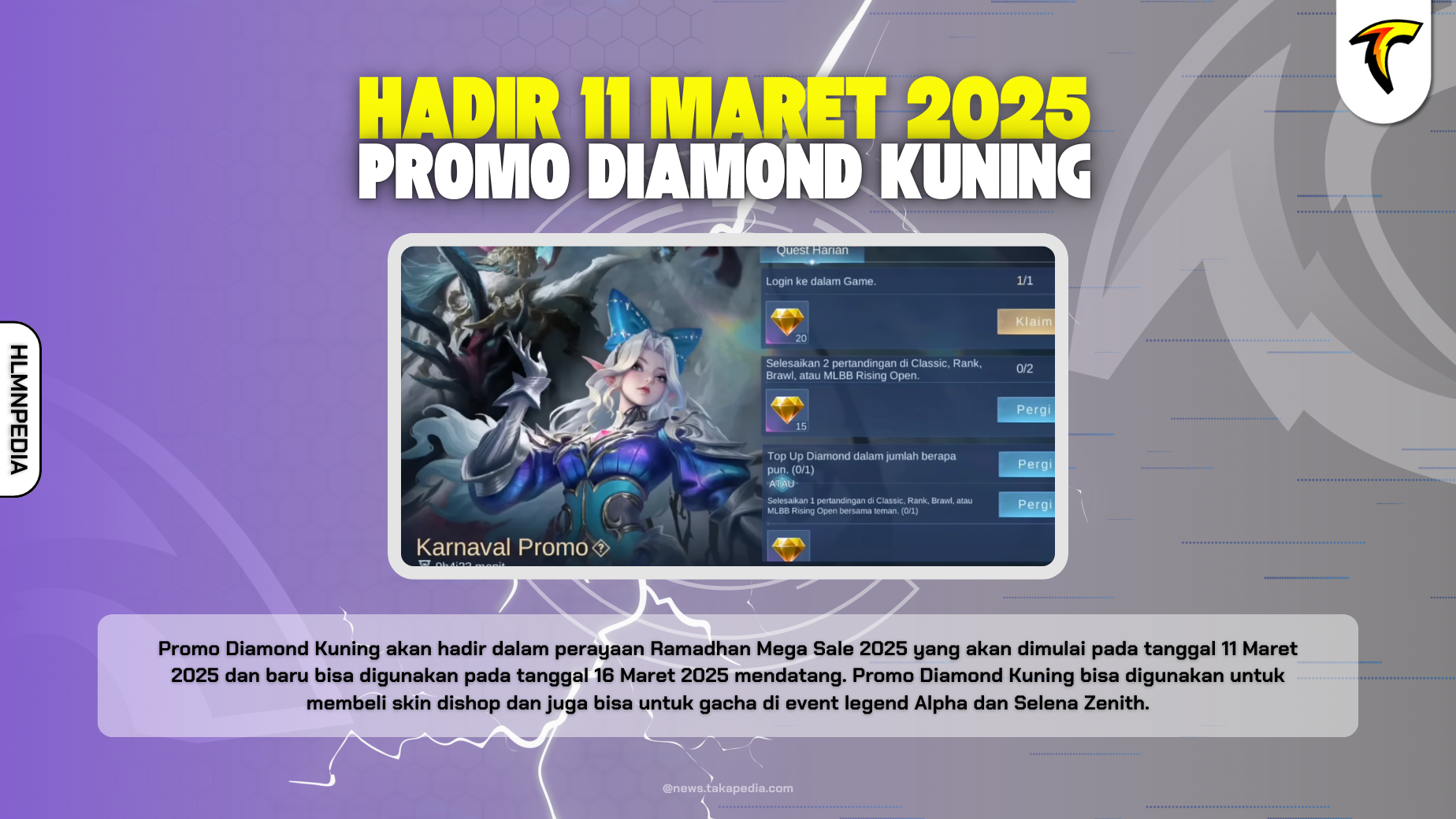 Event Promo Diamond Kuning 2025 Hadir Kembali di Mobile Legends