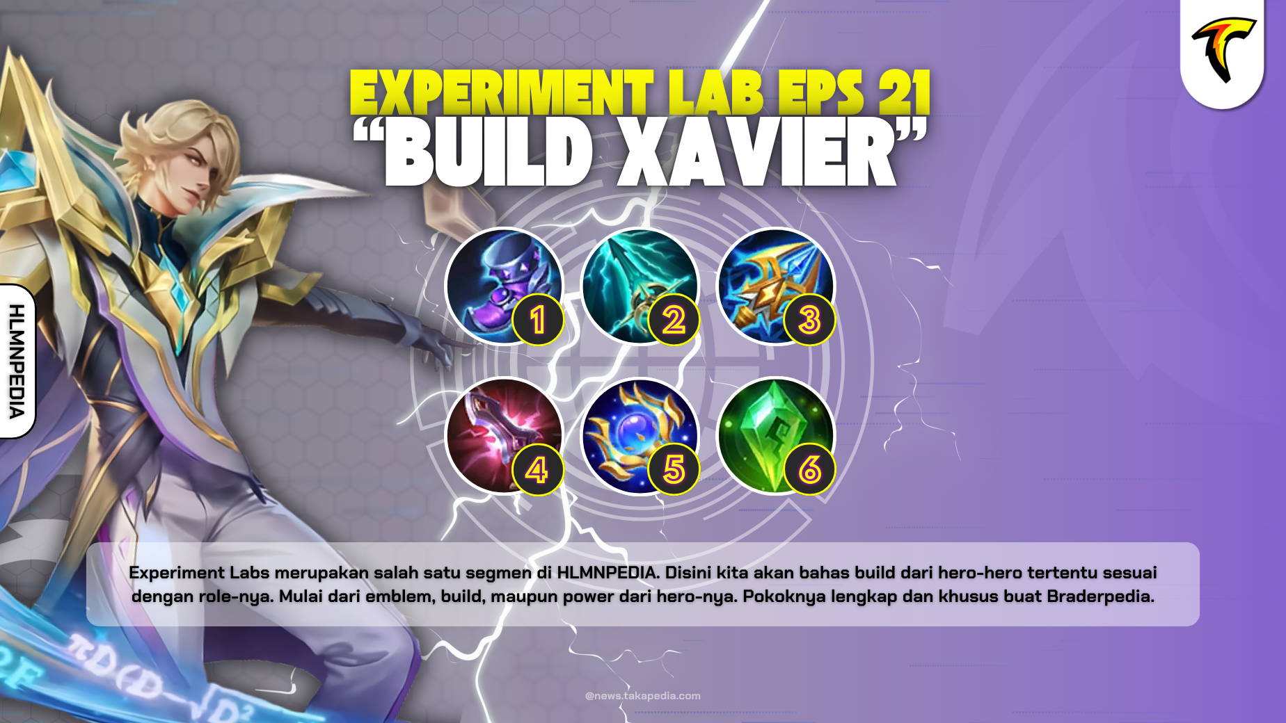 Build Xavier Tersakit 2025 - Experiment Labs Mobile Legends Episode 21
