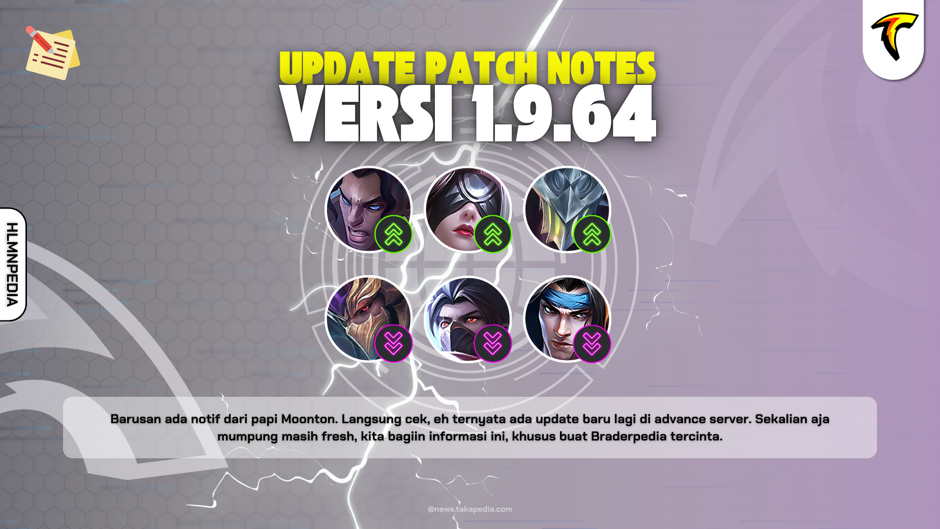 Update Patch Notes Terbaru Advance Server Versi 1.9.64 Mobile Legends
