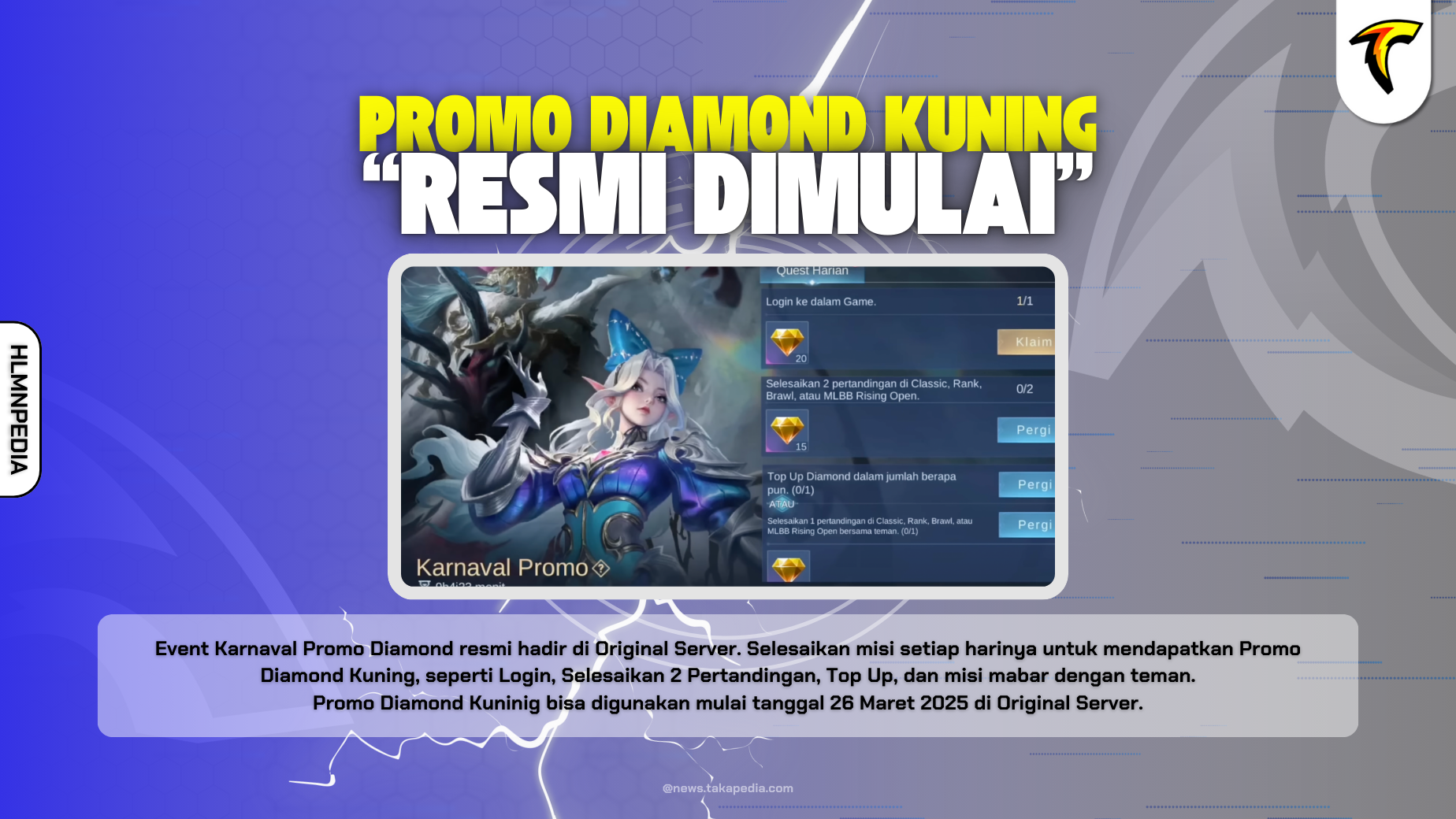 Event Karnaval Promo Diamond Kuning Resmi Dimulai