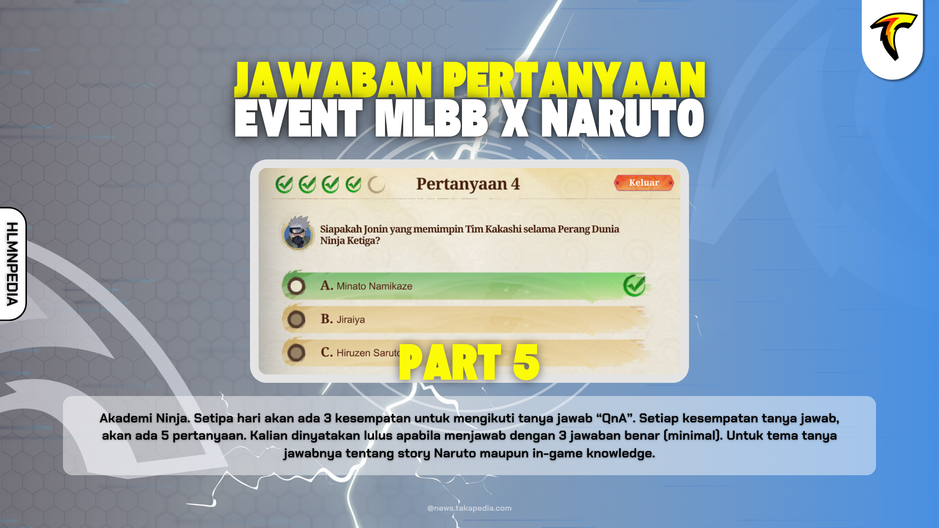 Jawaban Pertanyaan Event MLBB X Naruto Part 5