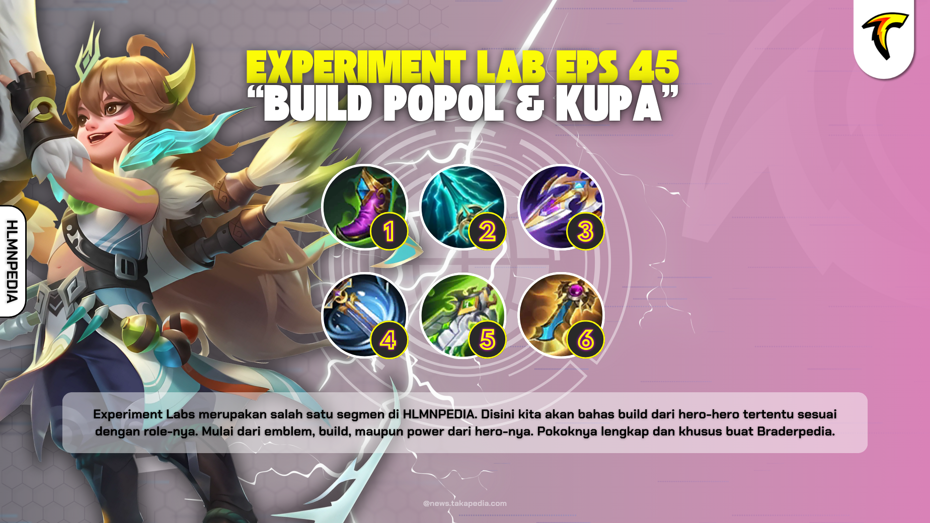 Build Popol Kupa Jungler Tersakit - Experiment Labs Mobile Legends Episode 45