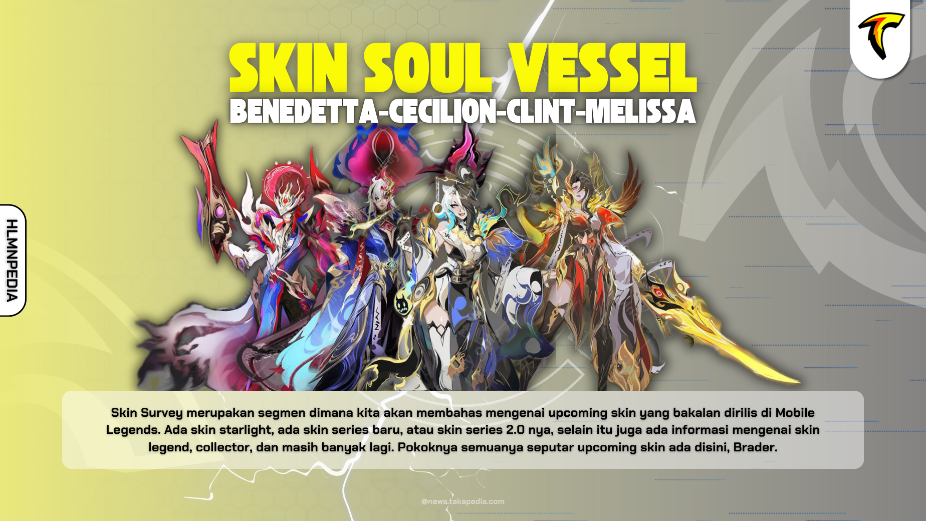 Skin Series Soul Vessel 2.0 - Benedetta, Cecilion, Clint, dan Melissa