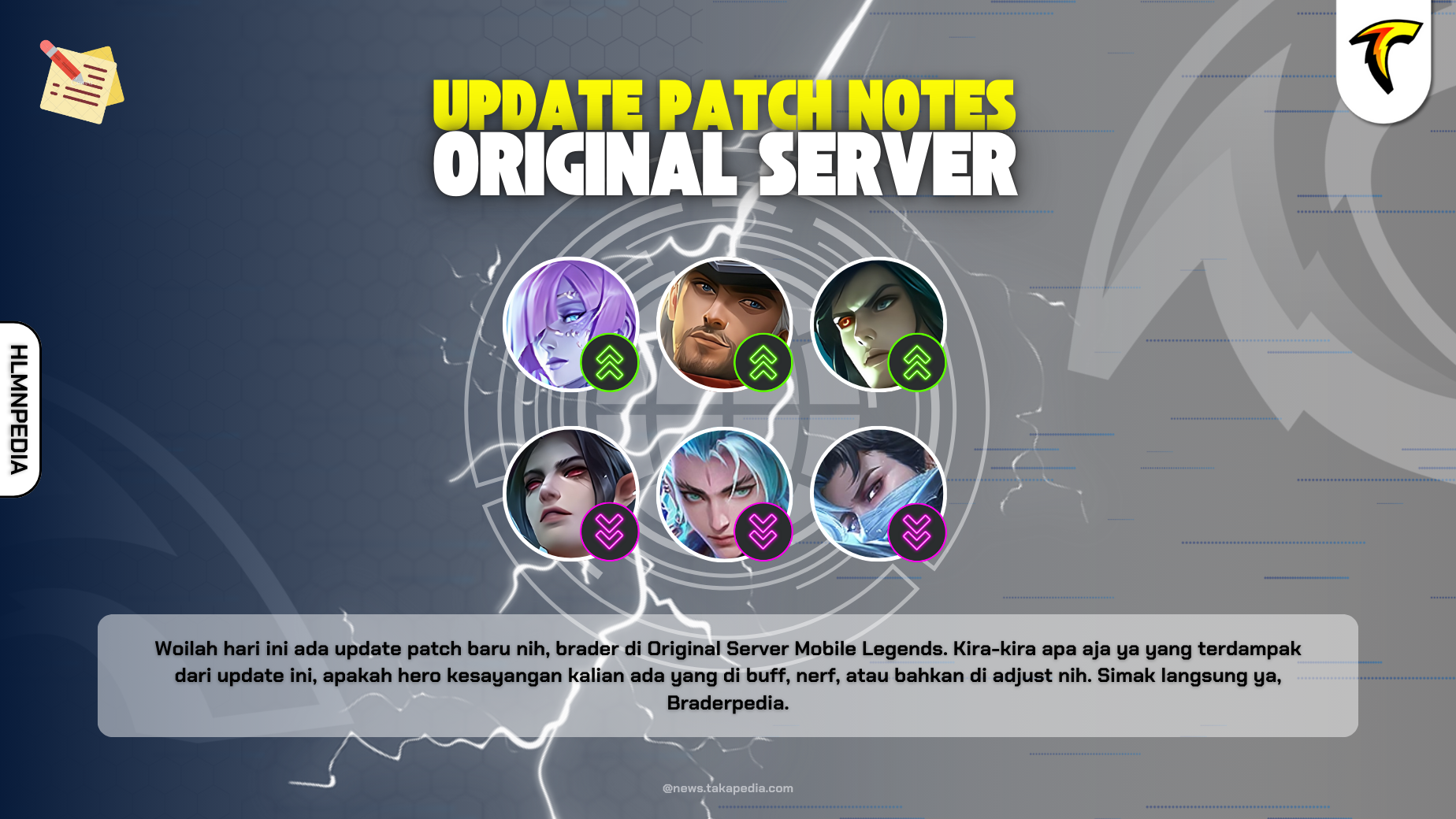 Update Patch Notes Original Server Terbaru Versi 1.9.68 - Buff, Nerf, Adjustment Hero