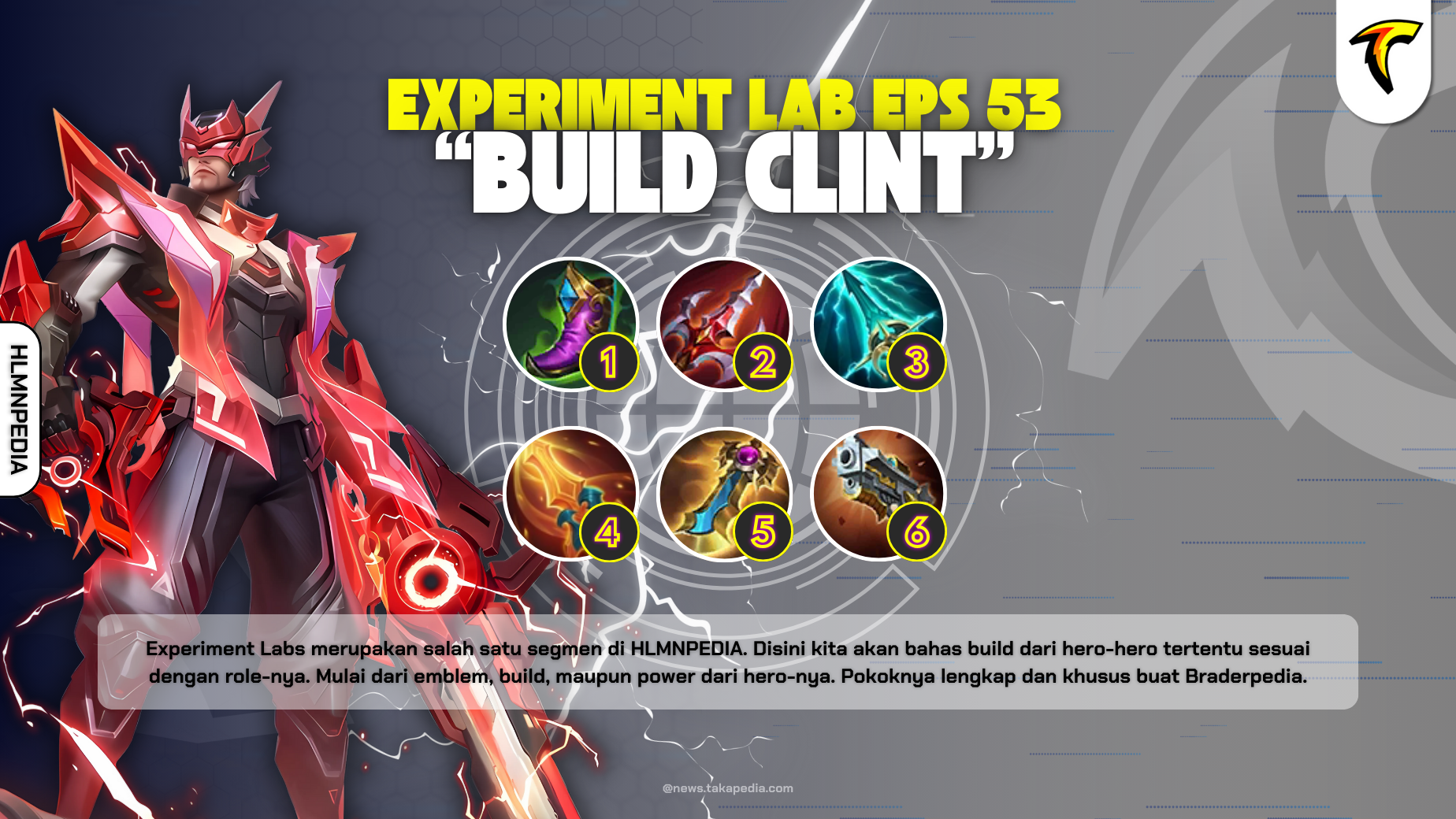 Build Clint Tersakit 2025 Mobile Legends - Experiment Labs Episode 53