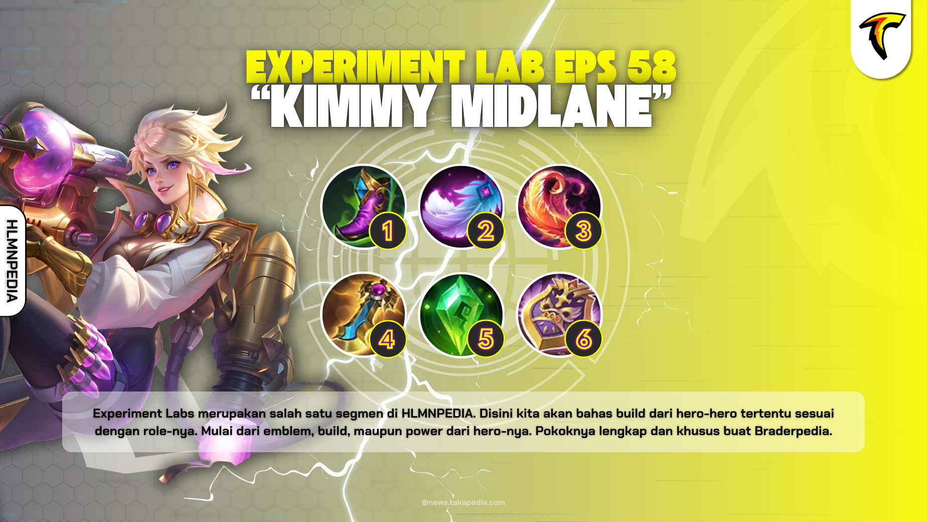 Build Kimmy Midlane Terbaru - Experiment Labs Mobile Legends Episode 58