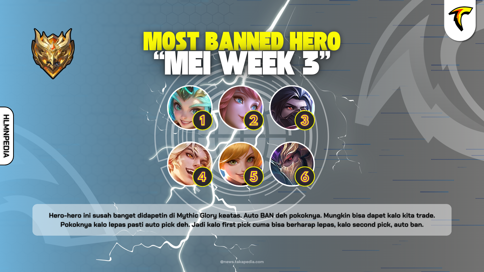Most Banned Hero Mobile Legends Episode 10 - May Week 3