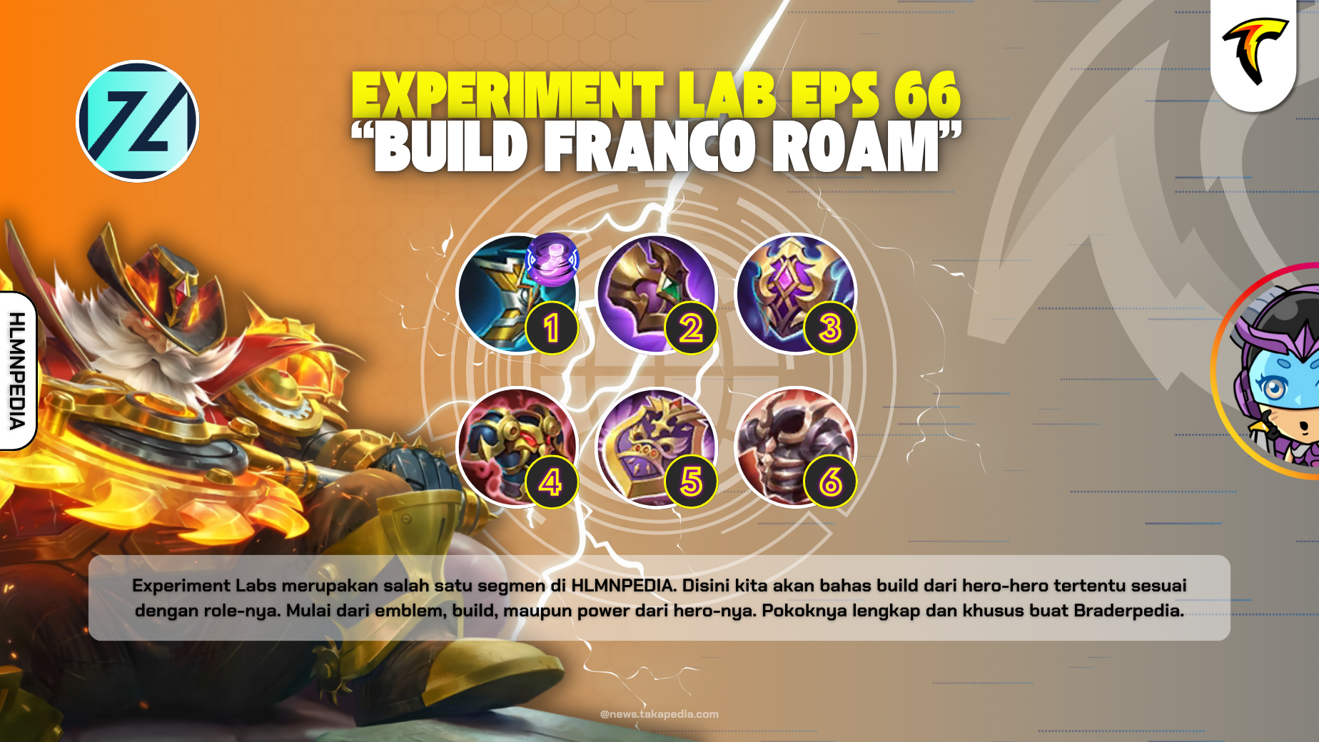 Build Franco Roam - Experiment Labs Mobile Legends Episode 66