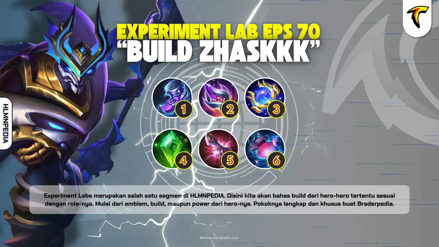 Build Zhask Tersakit - Experiment Labs Mobile Legends Eps 70