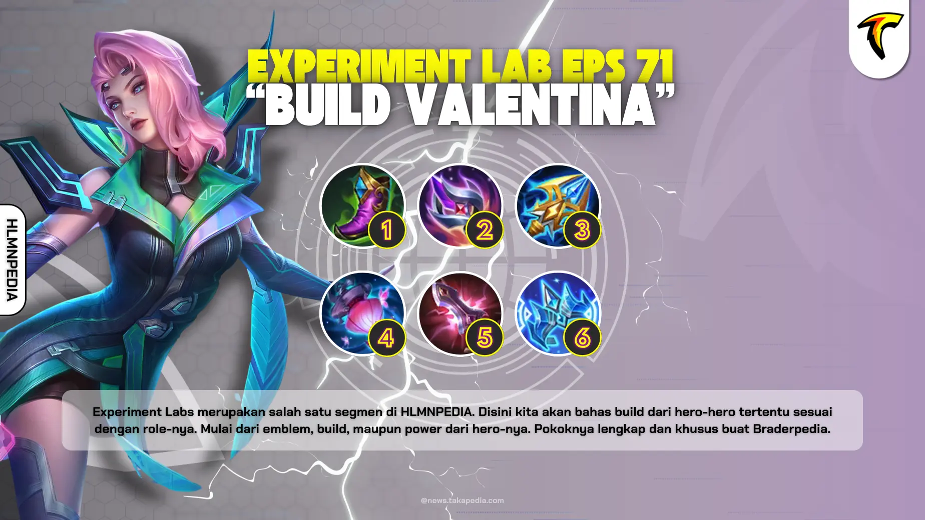 Build Valentina Mid Tersakit - Experiment Labs Mobile Legends Eps 71