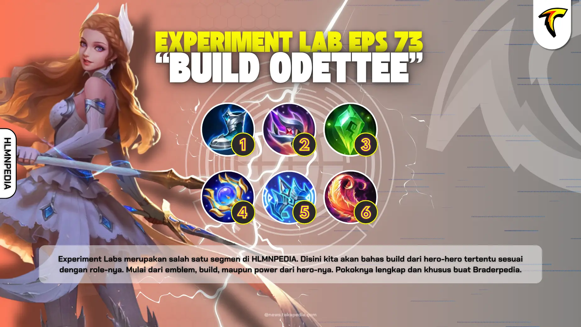 Build Odette Tersakit - Experiment Labs Mobile Legends Eps 73