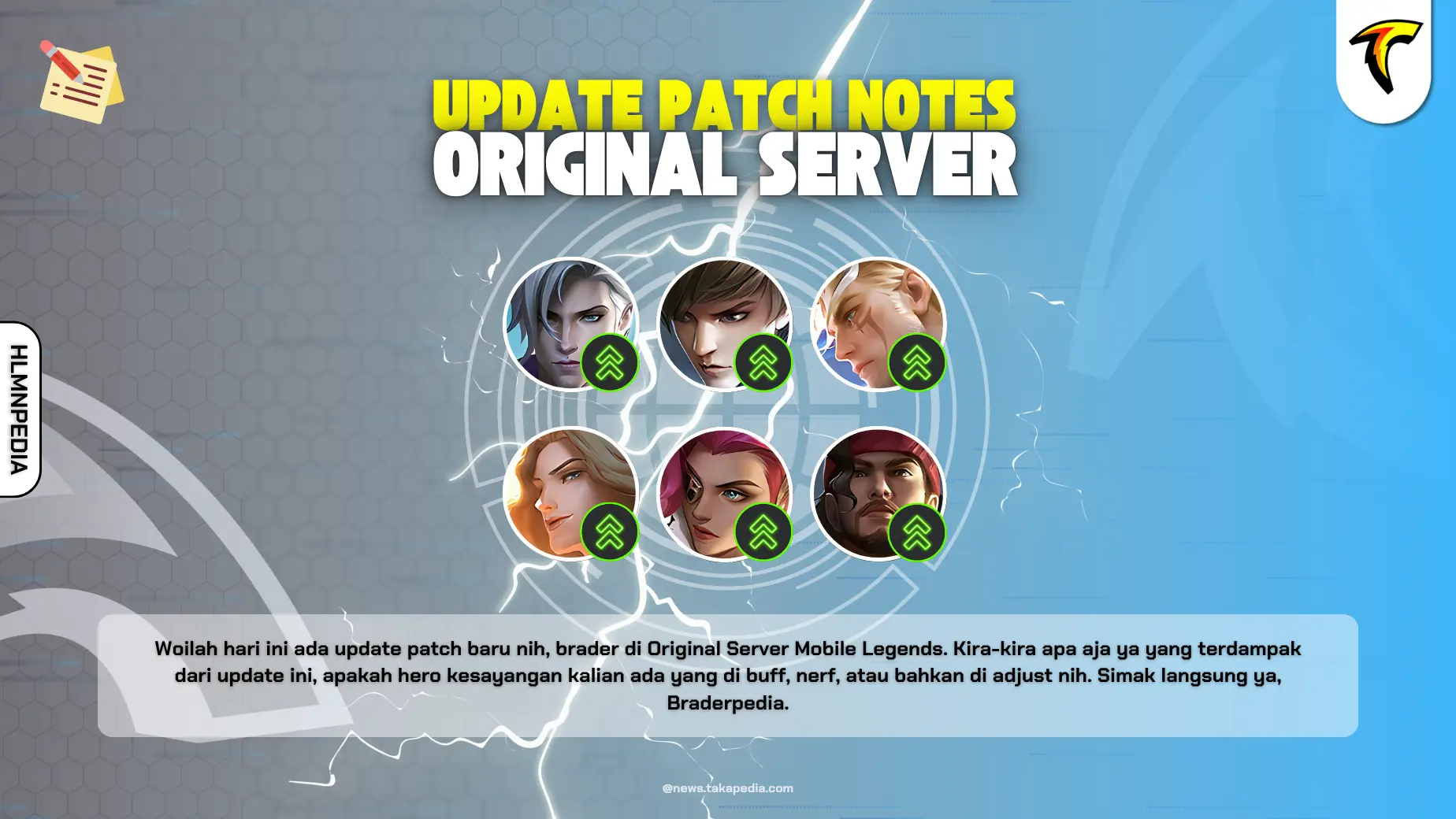 Update Patch Notes Original Server Terbaru Versi 1.9.91 - Buff, Nerf, Adjustment Hero