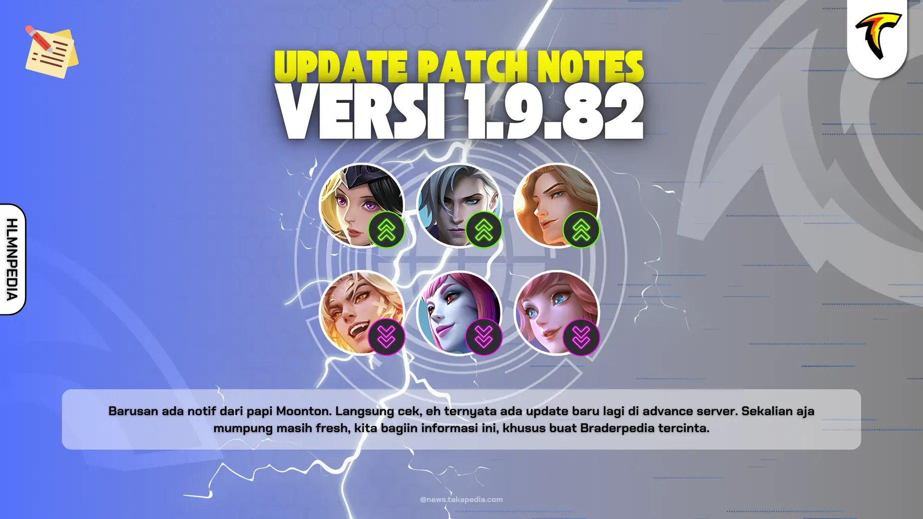 Update Patch Notes Advance Server Versi 1.9.82 - Buff, Nerf, Adjustment Hero