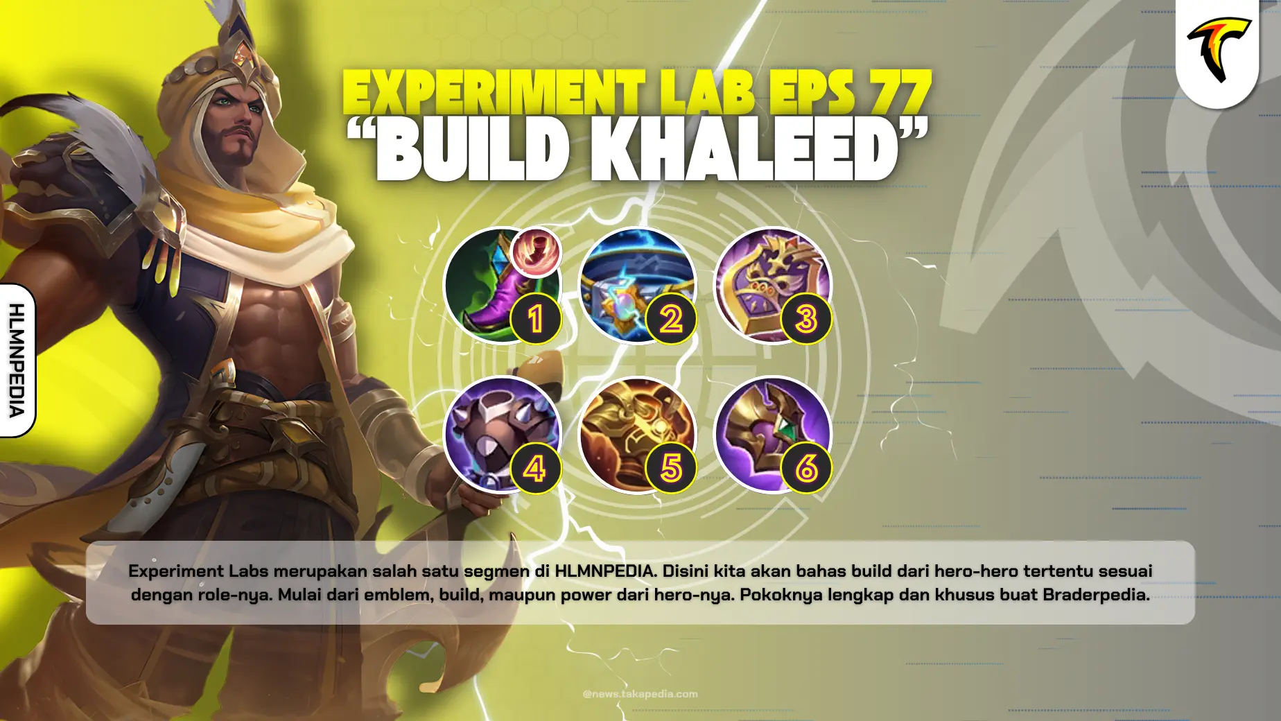 Build Khaleed Roamer Terbaru 2025 - Experiment Labs Mobile Legends Episode 77