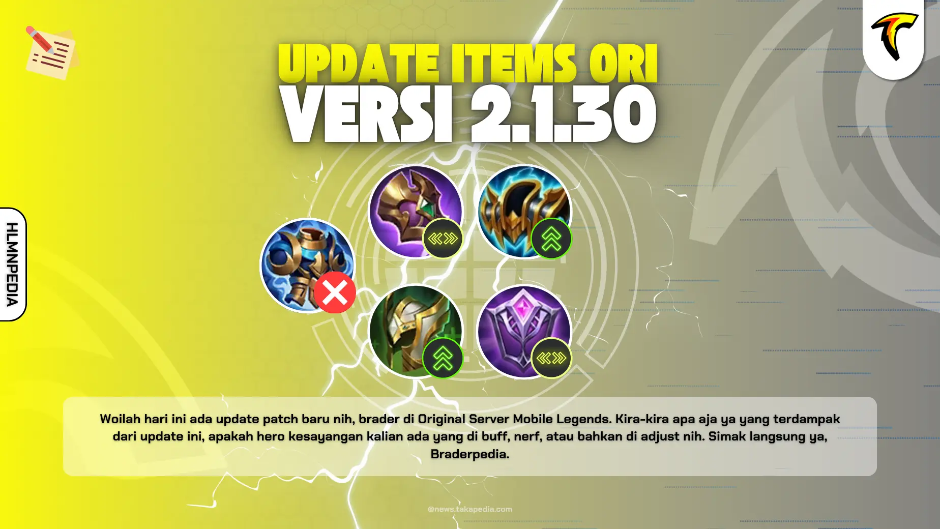 Update Patch Notes Original Server Terbaru Versi 2.1.30 - Buff, Nerf, Adjustment Item/Equipment