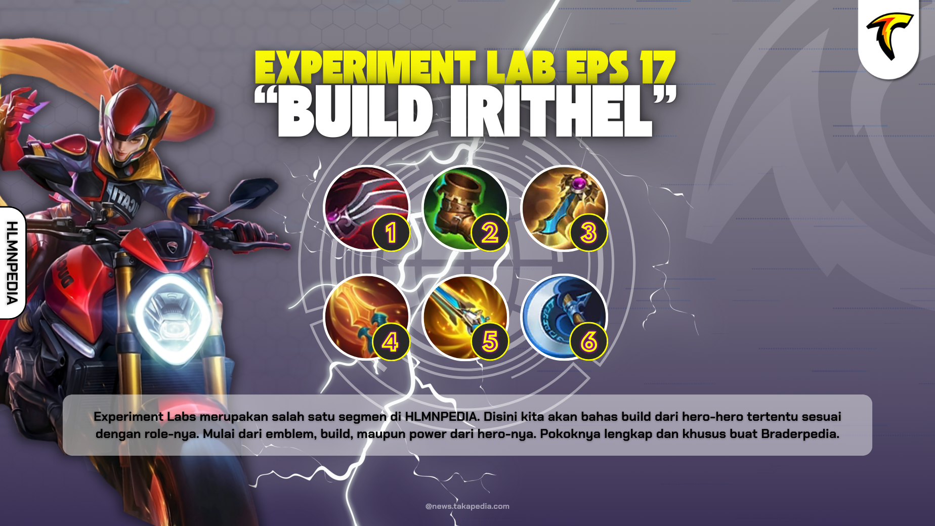 Build Irithel Tersakit 2025 Mobile Legends - Experiment Labs Episode 17