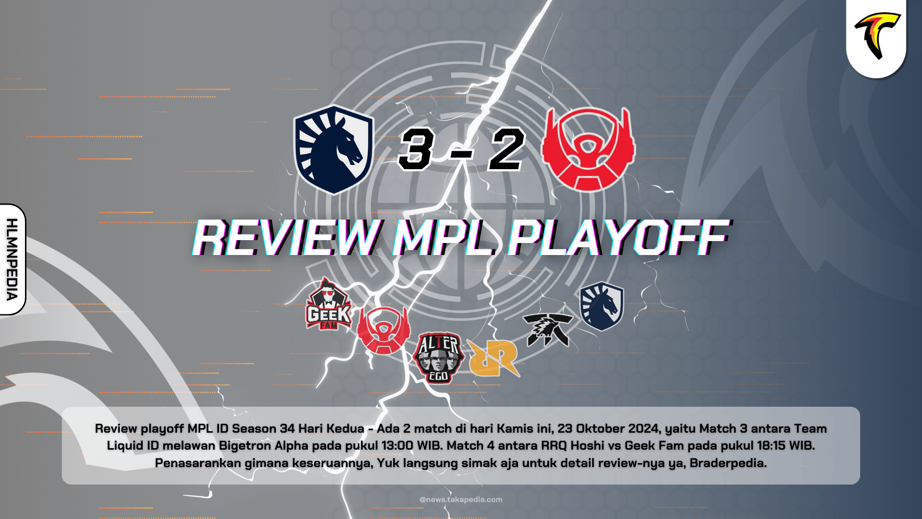 Team Liquid ID Berhasil Lolos ke Upper Bracket Final - Review Match Playoff MPL Season 14 Hari Kedua