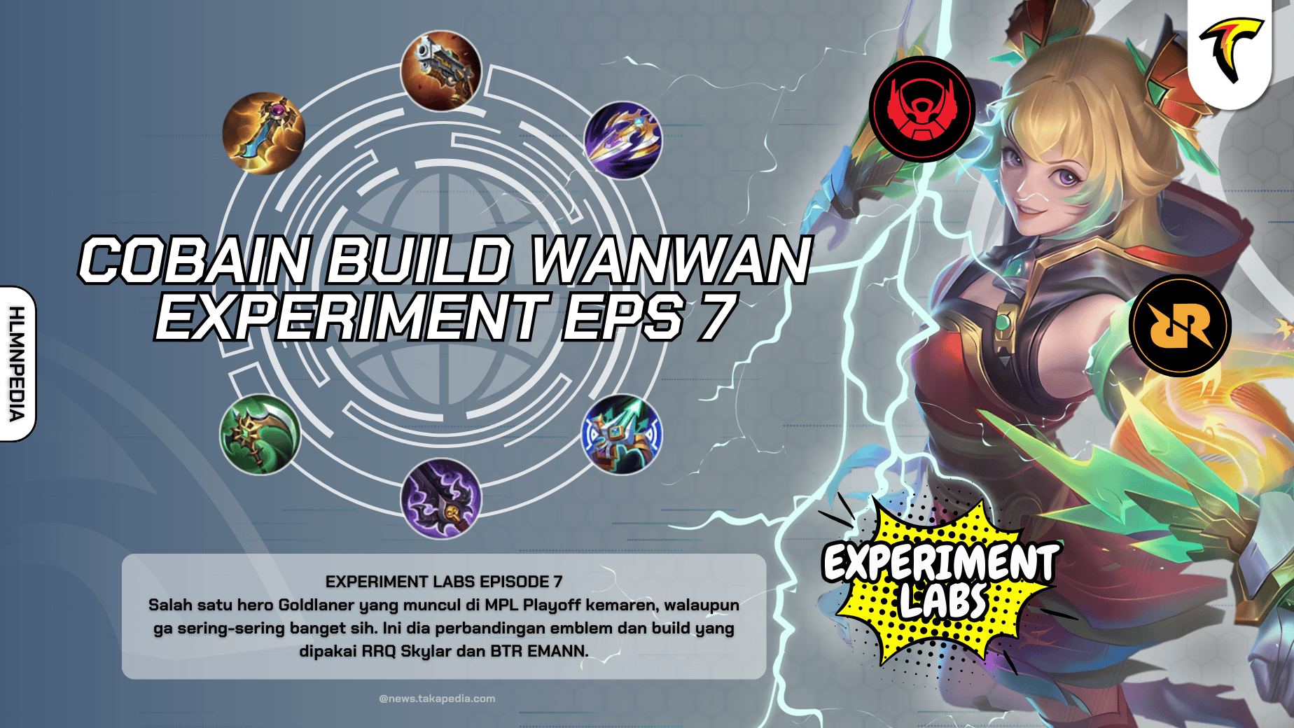 Cobain Build Wanwan Ini, Pilih Build RRQ Skylar atau BTR EMANN? - Experiment Labs Episode 7