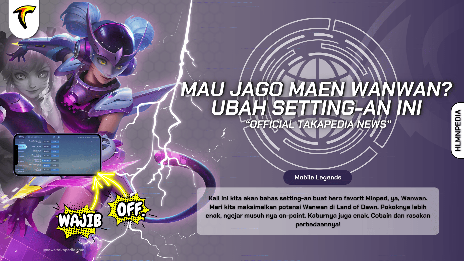 Mau Jago Wanwan, Wajib Ubah Setting-an Ini - Setting-setting Hero Mobile Legends