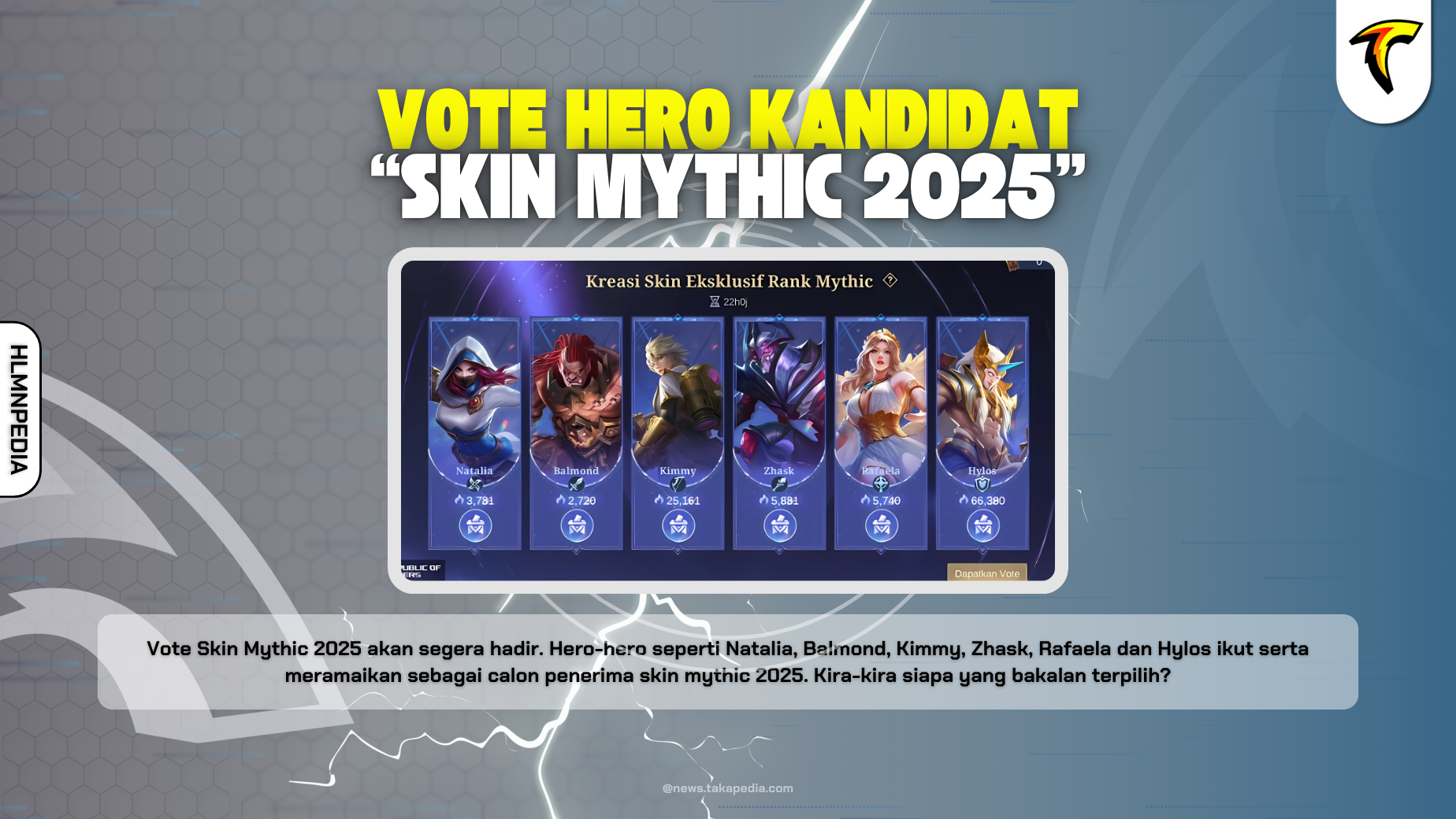 Kandidat Skin Mythic 2025 Mobile Legends! Kimmy Unggul Jauh