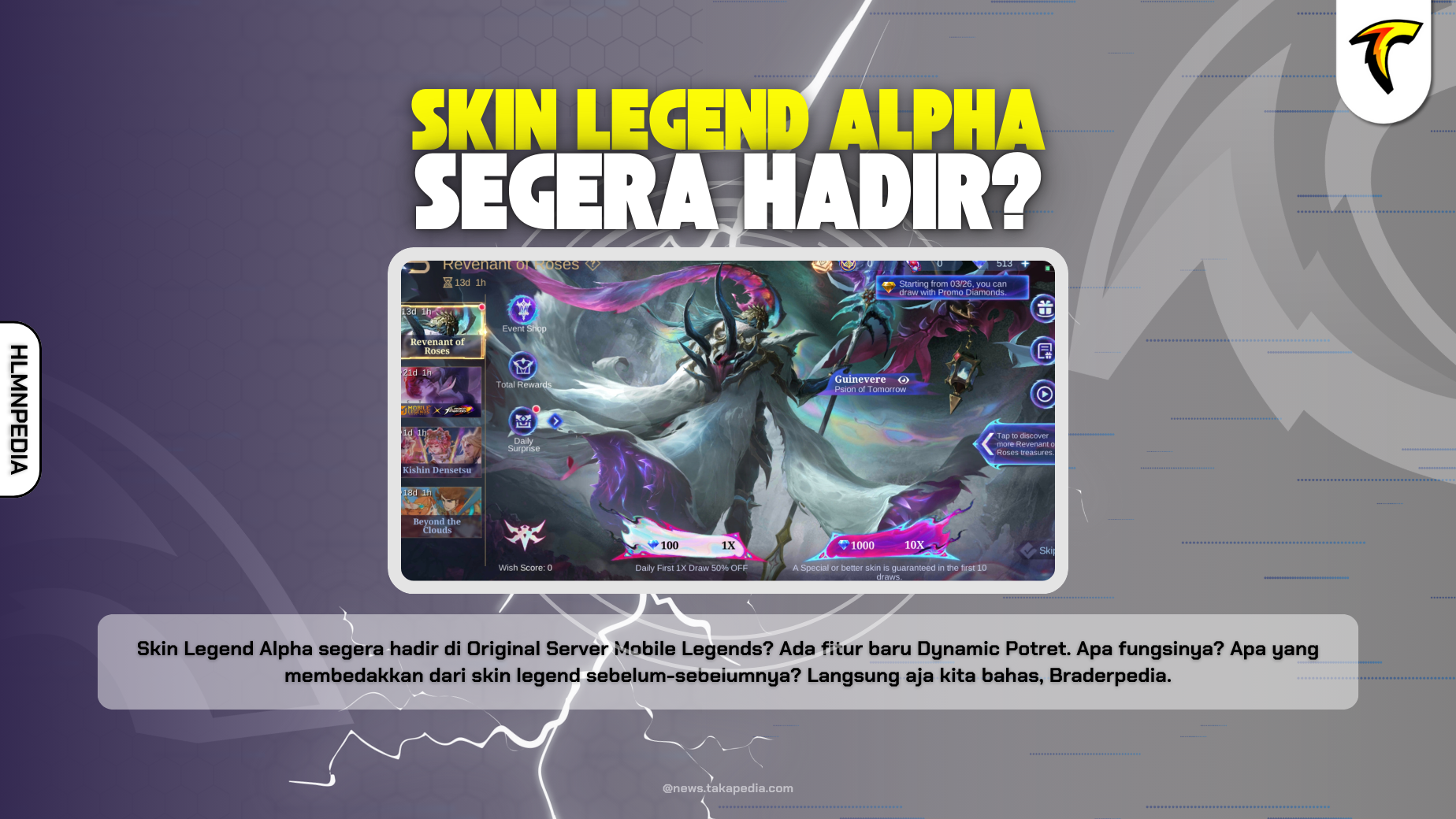 Bocoran Event Skin Legend Alpha yang Akan Segera Hadir di Mobile Legends