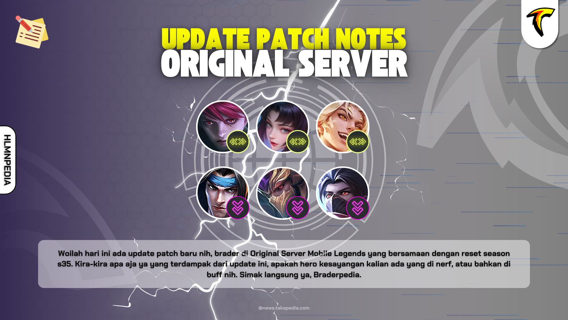 Update Patch Notes Terbaru Original Server Versi 1.9.64 - Nerf Adjust Hero Mobile Legends