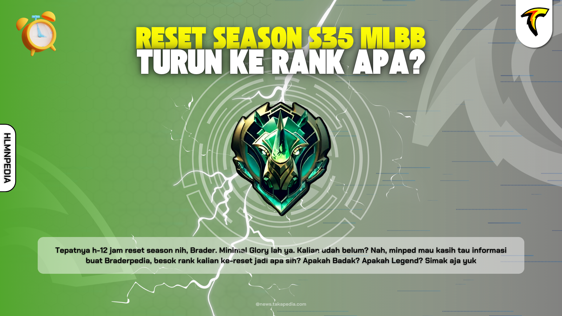 H-1 Reset Season S35! Udah Glory Belum Kalian? Welcome Pasukan Badak