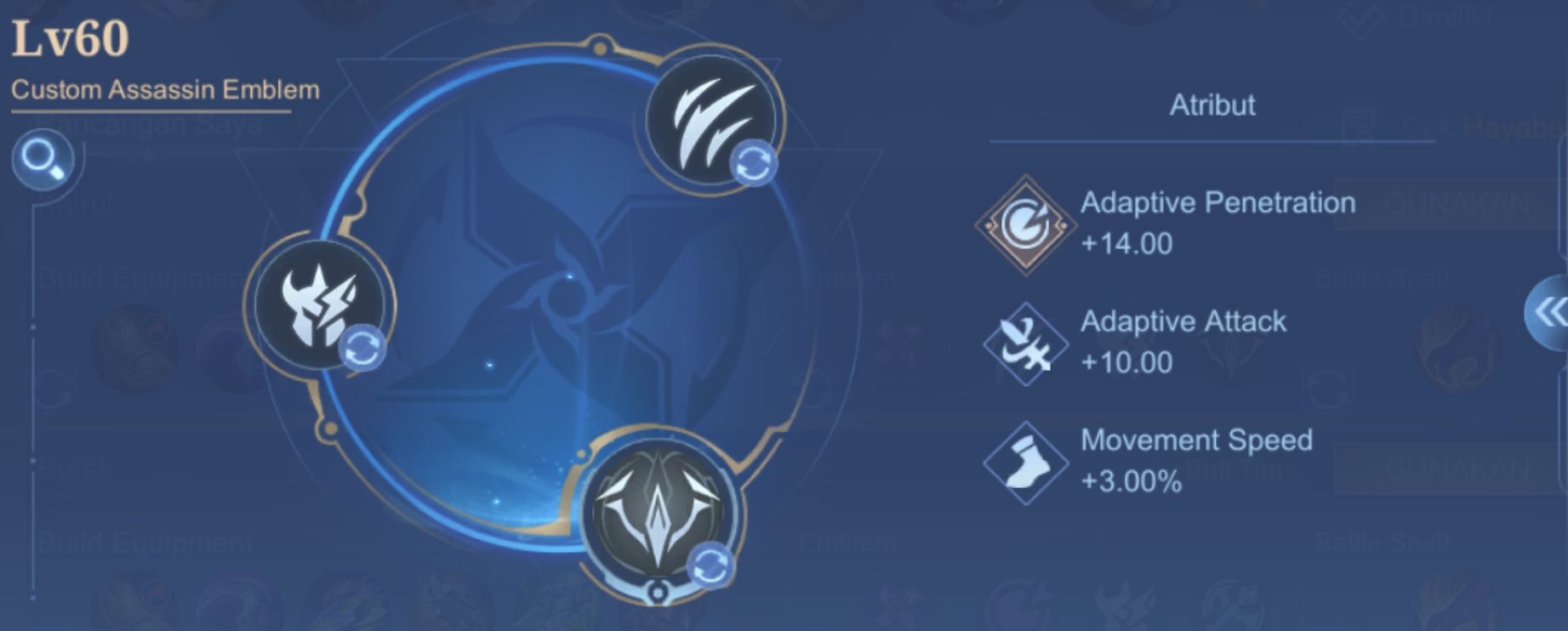 Emblem Hayabusa Ala RRQ Sutsujin